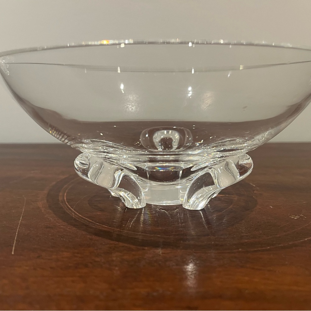 Steuben rare “horseshoe” glass bowl
